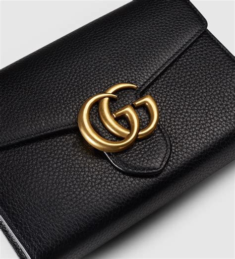 gucci gg womens leather wallet fake|gucci marmont leather wallet.